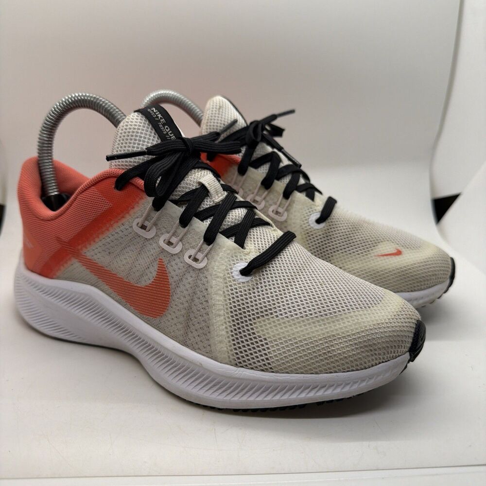 Nike Quest 4 DA1106 102 White Magic Ember Black Women's Size 6 Shoes